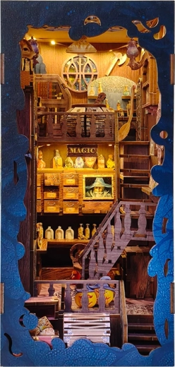 3D puzzel boekensteun – magische bibliotheek