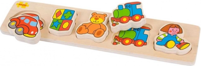 Houten inlegpuzzel Bigjigs Baby