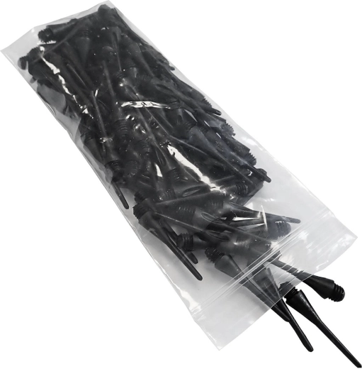 Brother vervangende plastic dartpunten zwart - set 100 stuks