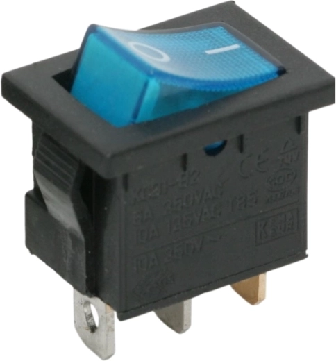 Tuimelschakelaar met blauwe verlichting