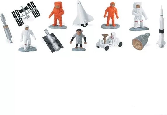 Safari Ltd. mini-replica’s ruimte – set 48 stuks