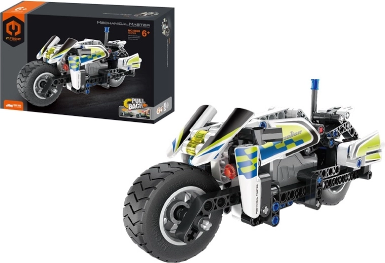 Mechanical Master bouwset politiemotor 193 stuks