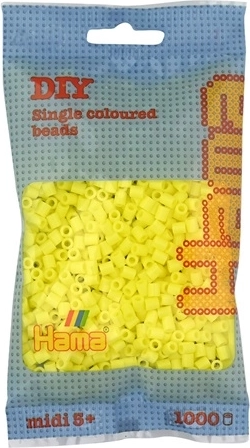 Hama midi strijkkralen 1000 stuks geel