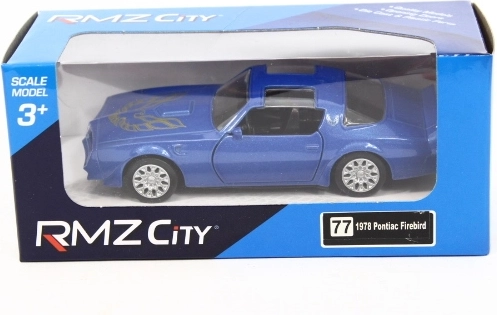 Metalen model Pontiac Firebird 1978 blauw
