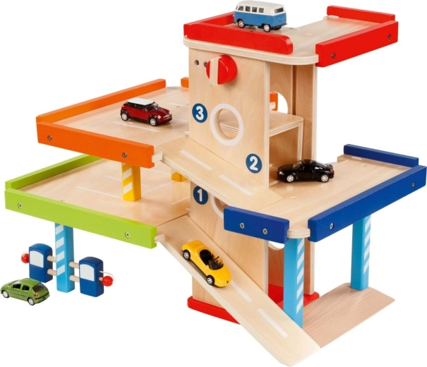 Meerverdieps parkeergarage met lift en oprit