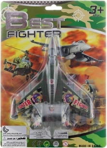 Militair vliegtuig – straaljager (plastic)