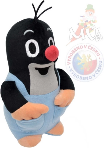 Moravská ústředna Krtek pluche in blauwe broek 25 cm - 1 stuk