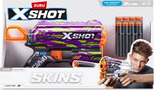 X-Shot Skins Flux – schuimpijltjespistool Crucifer (8 pijlen)