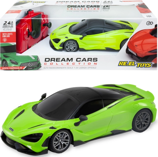 Reel Toys McLaren 765LT RC-auto met afstandsbediening 1:24 groen 17 cm - 1 stuk