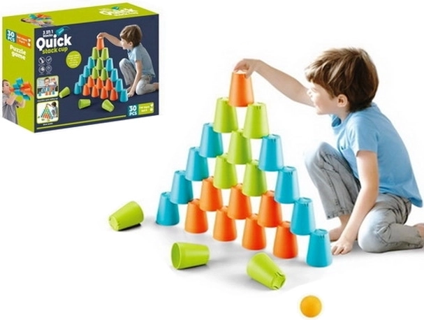 Behendigheidsspel 3-in-1 bekertjes