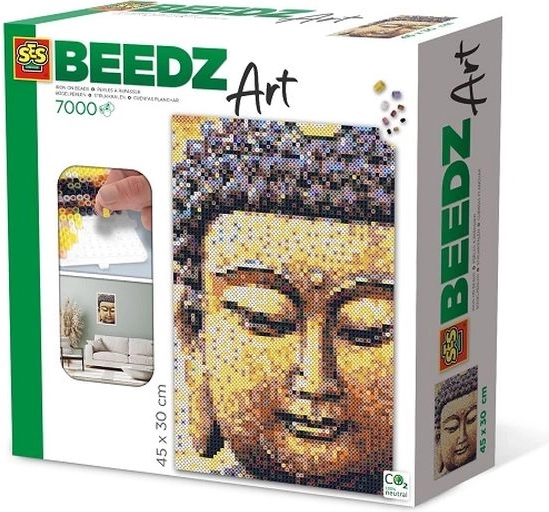 SES Creative Beedz Art strijkkralen boeddha (7000 stuks)