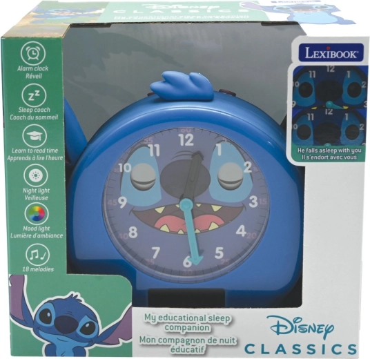 Lexibook educatieve wekker Stitch met nachtlampje