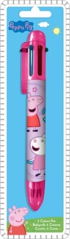 Balpen 6 kleuren PEPPA PIG