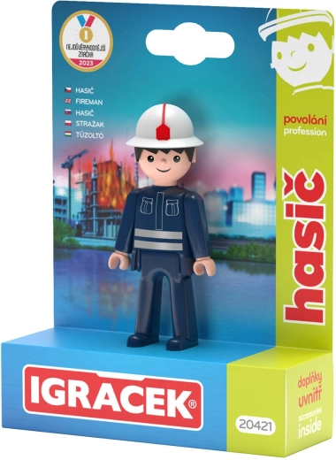 EFKO Igráček brandweerman – figuur met accessoires