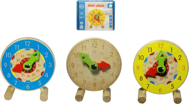 Houten leerklock