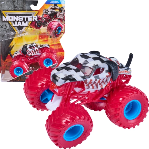 Monster Jam Monster Mutt Dalmatian monstertruck op schaal 1:64