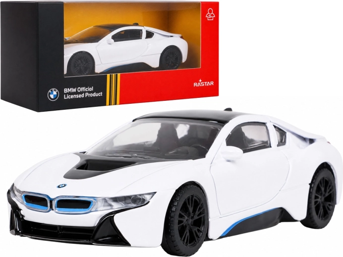 Metalen model BMW i8 Rastar op schaal 1:43 – Wit