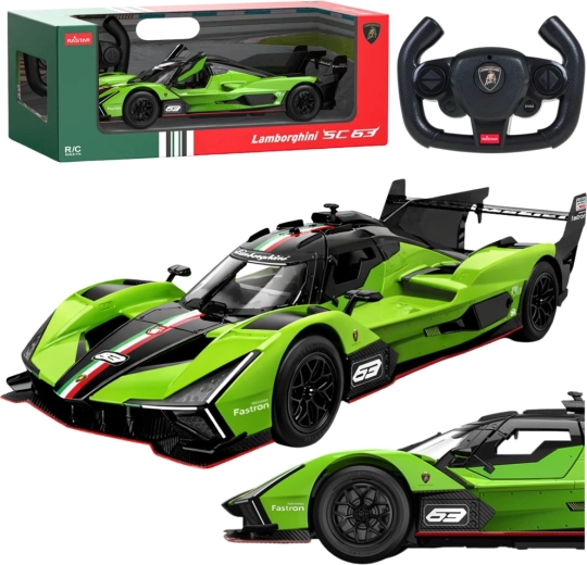 RC auto Lamborghini SC63 1:14 groen van Rastar