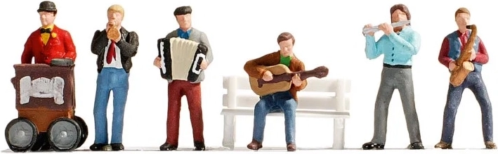 Noch set figuren straatmuzikanten