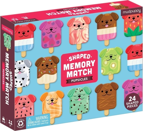 Houten memoryspel hondjes MUDPUPPY