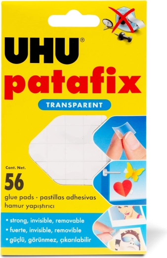 Patafix Invisible transparante kleefgum 56 stuks