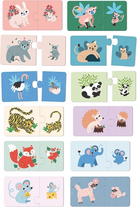 Houten puzzel jongen en moeder Vilac