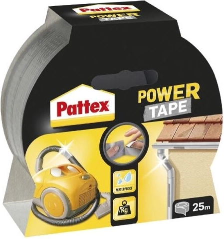 Universele textieltape 50 mm × 10 m zwart Pattex Power Tape