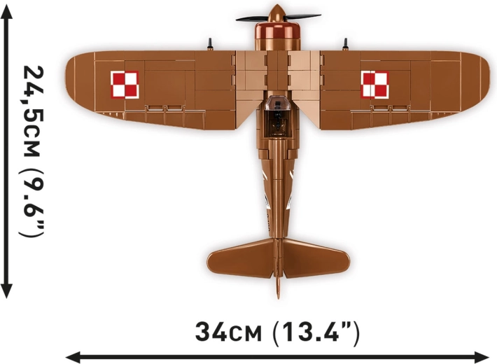 Bouwset vliegtuig PZL P.11c 1:32 – historische collectie