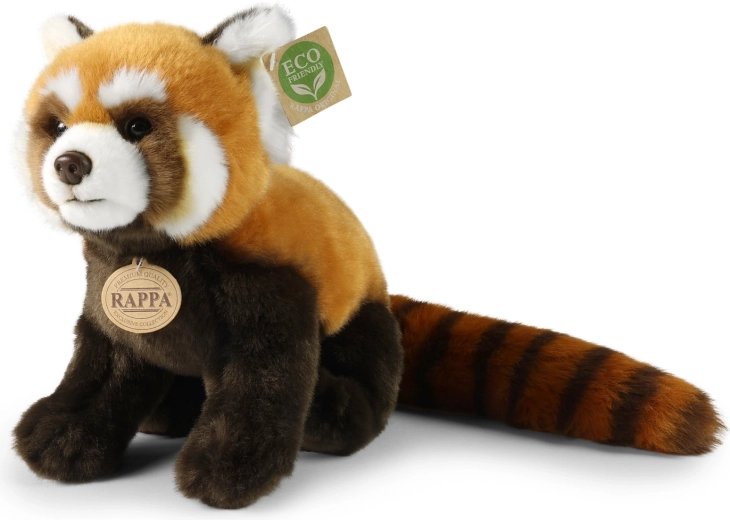 Pluchen rode panda Rappa eco-friendly 28 cm