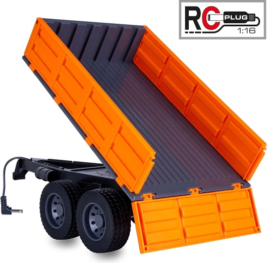 Kieptrailer voor RC-tractor JAMARA 1:16, oranje