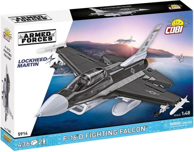 Bouwset F-16D Fighting Falcon 1:48 – gelicentieerde replica van Lockheed Martin