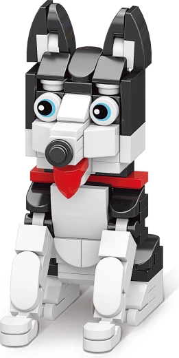 Mini bouwset hondje – creatieve hondenfiguren voor kinderen vanaf 6 jaar