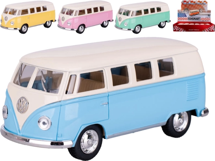 Kinsmart metalen model Volkswagen Classic Bus 1962 met terugtrekfunctie, 13 cm