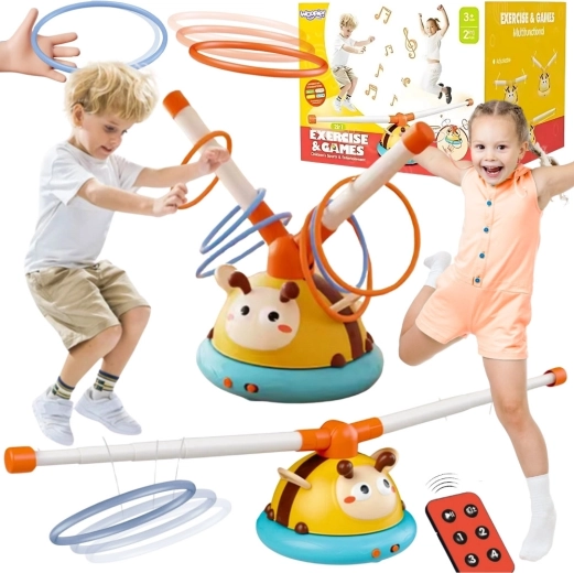 WOOPIE automatische springgame 2-in-1 met bijendoel