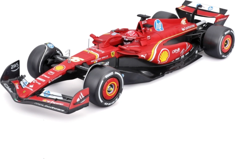 Bburago Ferrari SF-24 (2024) Charles Leclerc 1:24 in acrylbox