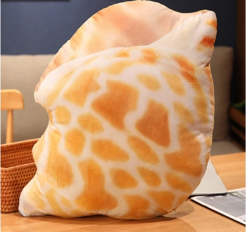 Pluche schelp-kussen 50 x 40 cm