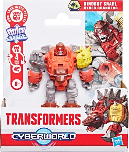 Hasbro Transformers Cyber Changers – dinobot Snarl, transformatie in 4 stappen
