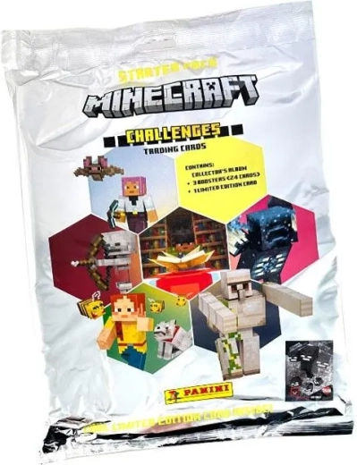 Minecraft verzamelkaarten serie 4 „Challenges” – starterpack