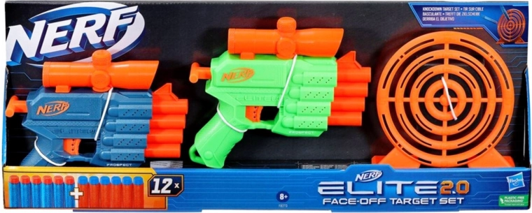 Nerf Elite 2.0 Face-Off set met doelwit en 2 blasters
