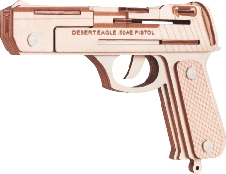 Houten 3D-puzzel Pistool Desert Eagle