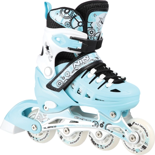 Kinderinline skates 4-in-1 NILS EXTREME mintkleurig – M (35-38)