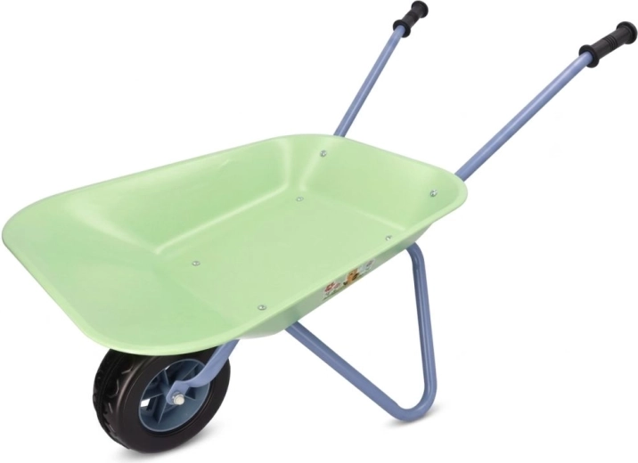 Adam Toys metalen kinderkruiwagen voor kleine tuiniers groen - 1 stuk