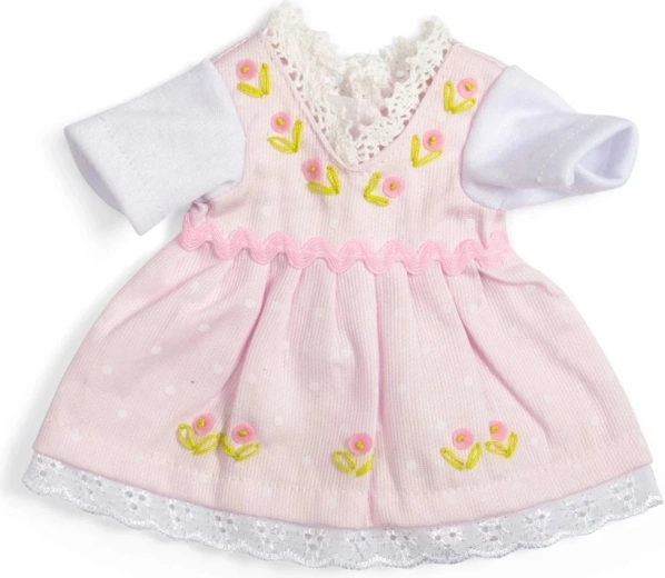 Bigjigs Toys roze jurk met wit T-shirt voor pop van 28 cm