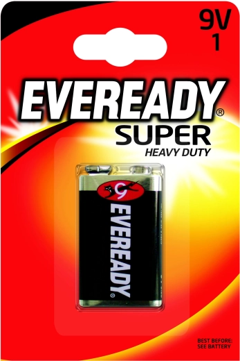 Energizer Eveready Super Heavy Duty zinkchloridebatterij 9 V