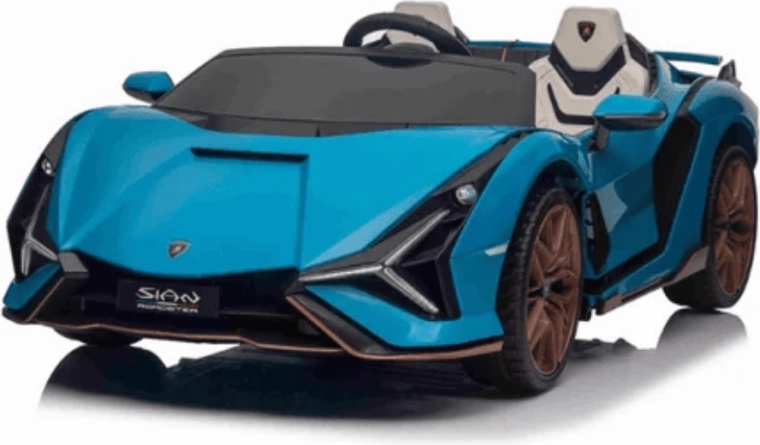 Elektrische kinderauto Qileshi Lamborghini Sián blauw