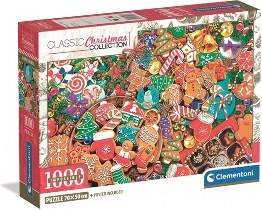 Clementoni Impossible kerstlekkernijen puzzel 1000 stukjes
