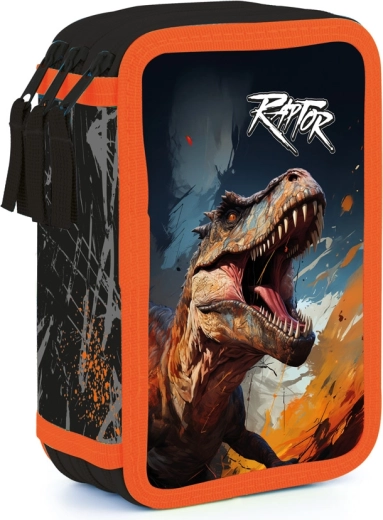 Driedelige schooletui Dino zonder vulling