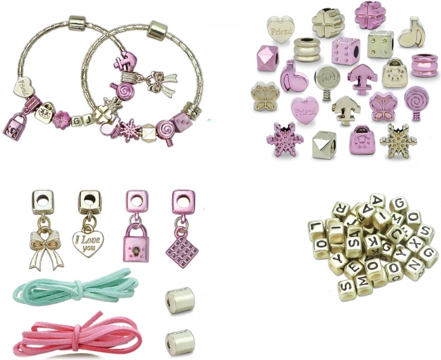 Creatieve set voor het maken van armbanden – rose gold sieraden voor kinderen