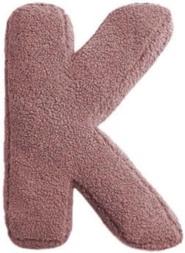 Mealini pluche letter K roze - 1 stuk