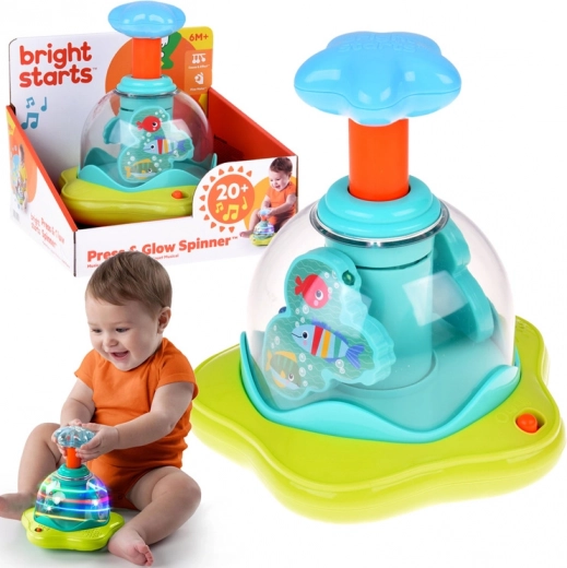 Kleurenspeelgoed tol met melodieën en LED-lichten